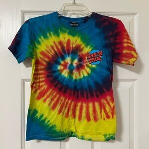Santa Cruz Skateboards Kids Colorful Tie-Dye Tee